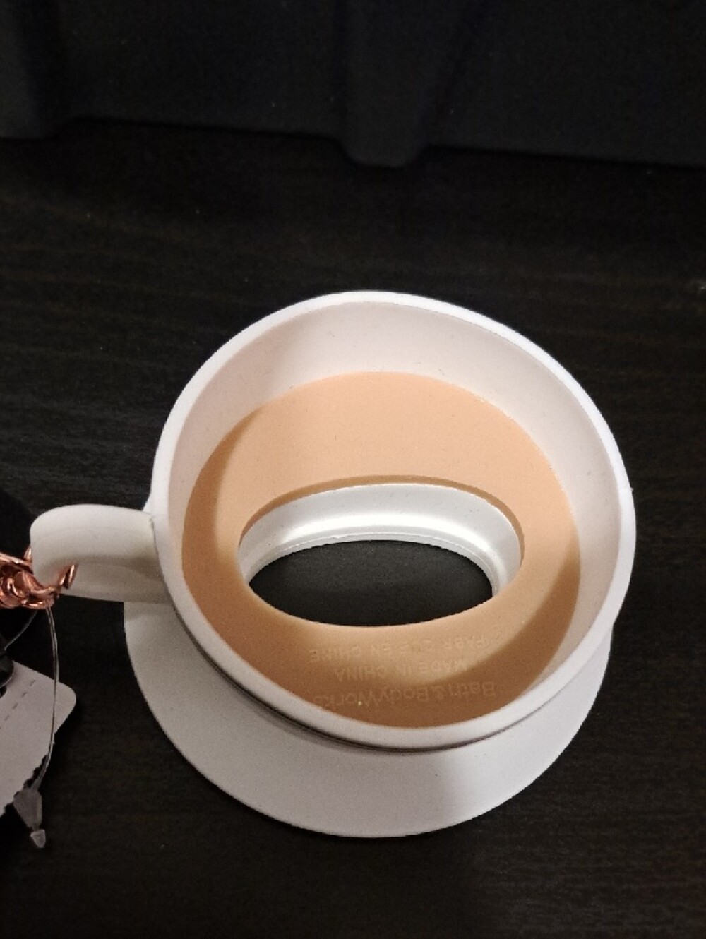 Bath & Body Works White and Black Teacup Pocketbac Holder - Picture 4 of 5